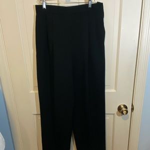 Vintage Jenna Black Pleated Wool Slacks SIZE 10